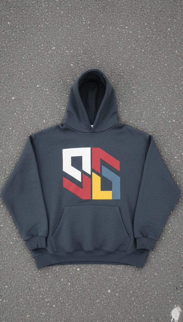 Sweat à capuche oversize logo Street Quality