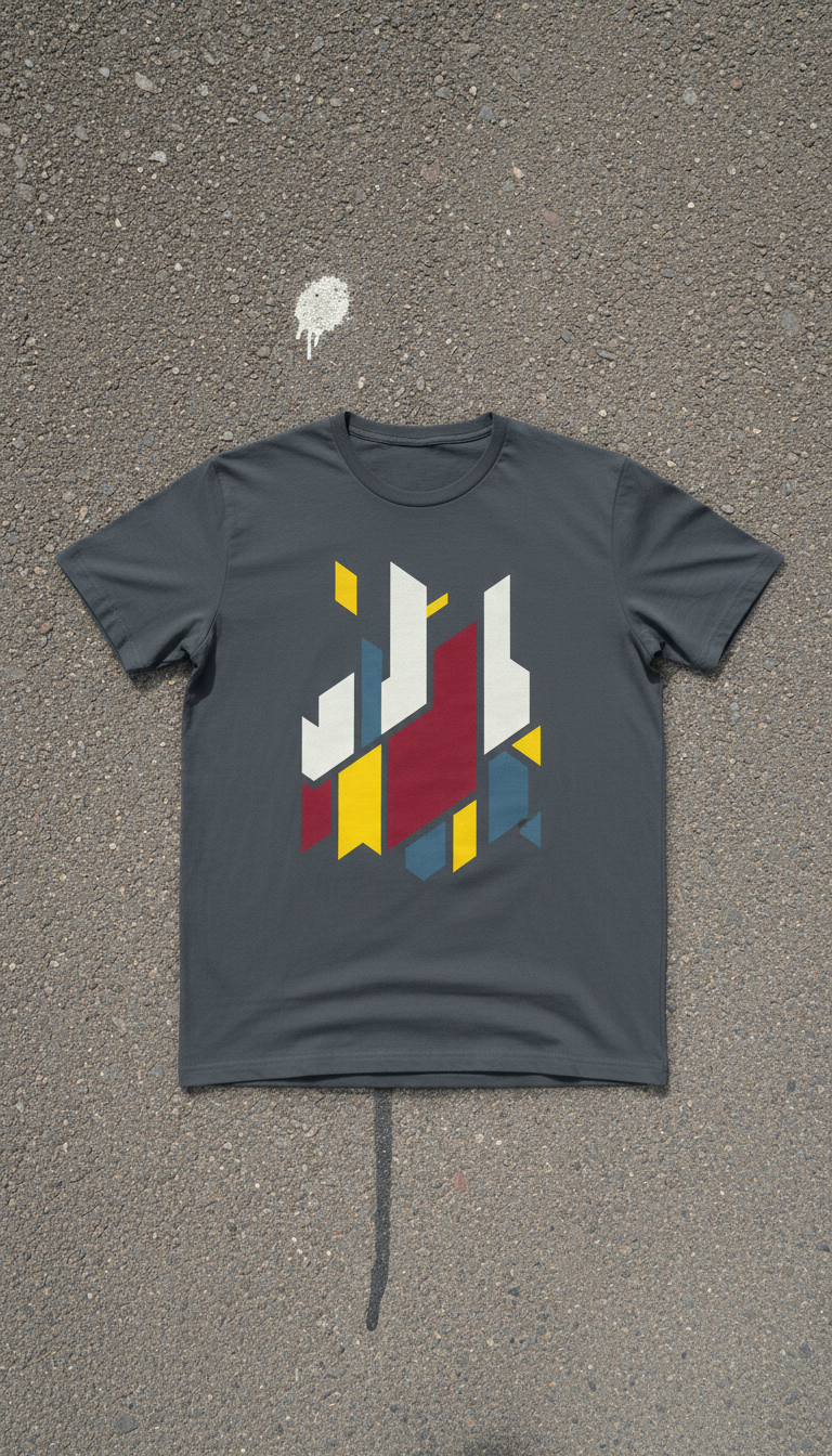 T-shirt graphique message urbain